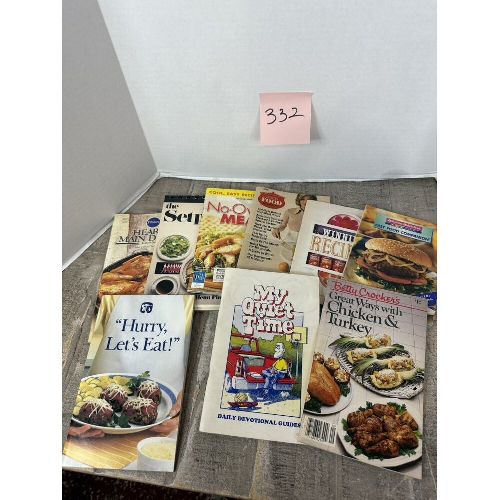 Recipe Booklets 9 Mini Cookbooks Pamphlet Lot #332